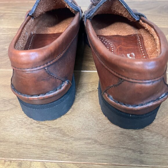 Men's leather loafer with Vibram soles - Picture 4 of 7